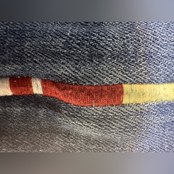 Pilcro Slim Boyfriend Crop Jeans Embroidered Side Stripe - Picture 5 of 9